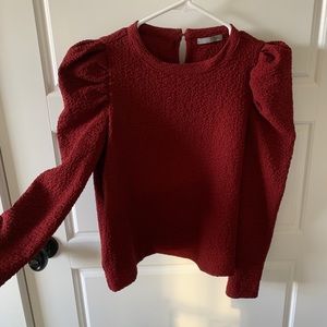 Maroon top